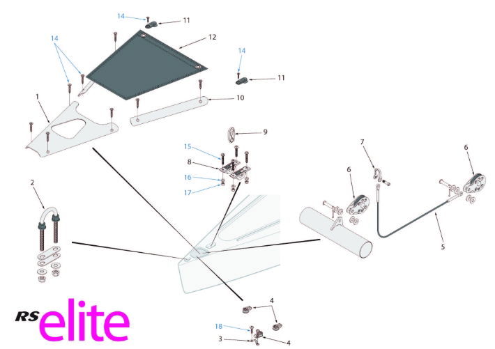 RS Elite Hull Parts - Bow Area