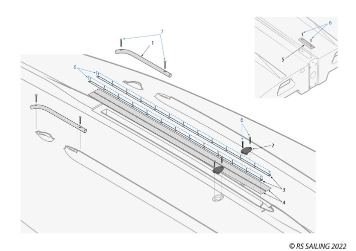 RS Toura Hull Parts - Underside