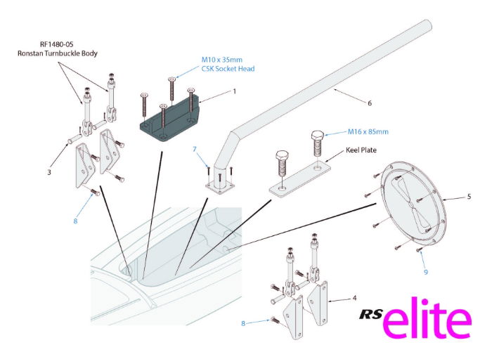 RS Elite Hull Parts - Cockpit Area 1