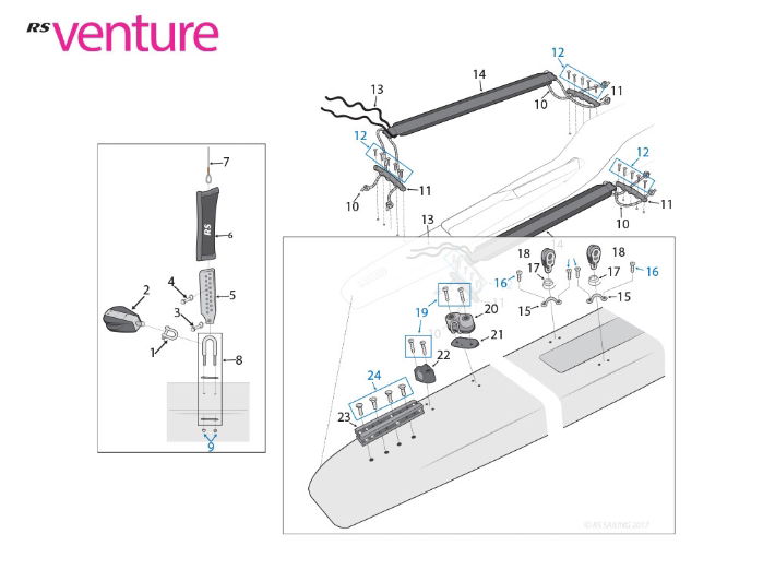 RS Venture S Hull Parts - Crew Area