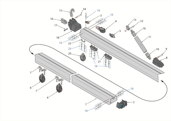 RS Toura Spar Parts - Boom