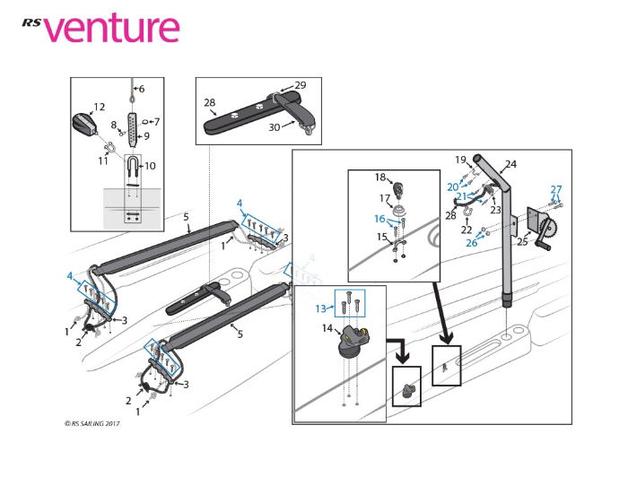 RS Venture C Hull Parts - Crew Area