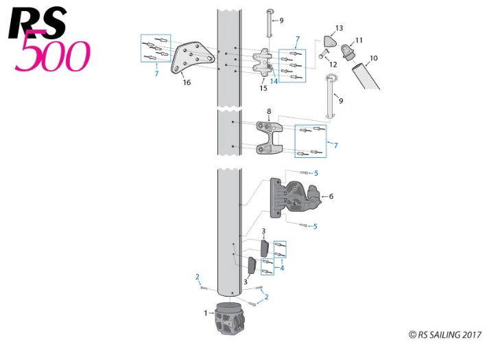 RS500 lower mast (OLD)