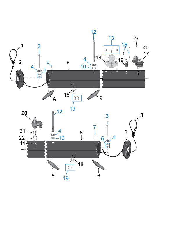 RS CAT16 - Front Beam Parts