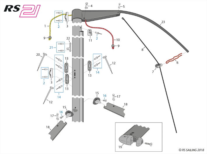 RS21 Upper Mast